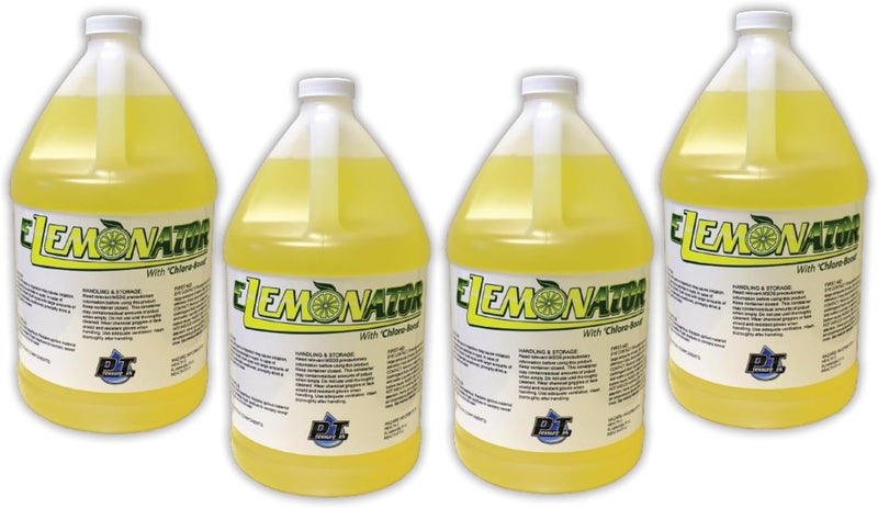 PressureTek Elemonator: House Wash Surfactant for Siding, Roof and Concrete Cleaning, Bleach Additive, Soft Wash Soap, 1/2 Gallon 64 Fl Oz (QTY 4) - Image 1